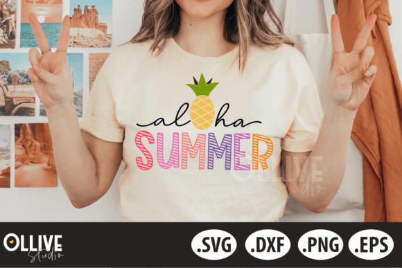 Download Aloha Summer Cut File SVG - Summer cut file Collection