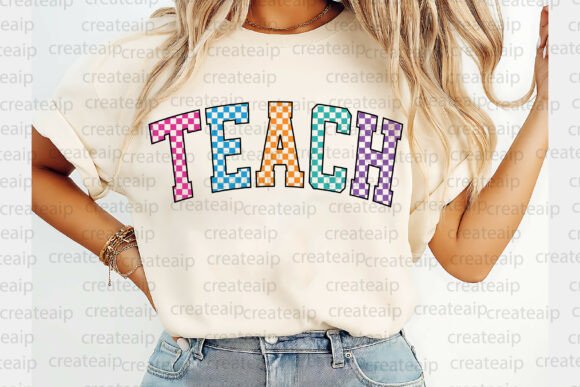 Download Teacher Checkered Varsity Png, Teach Svg - Teacher Collection