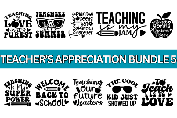 Download Groovy Teacher PNG Black Bundle - Teacher Collection