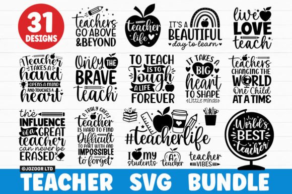 Download Teacher Back to School SVG Bundle - Teacher Collection