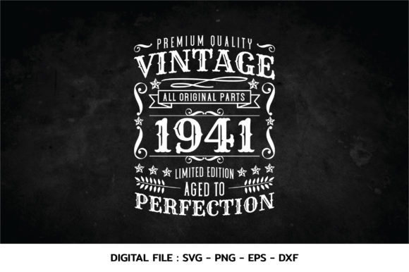Download Birthday Vintage 1941 Svg - 1941 Collection