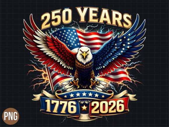 Download 250 Years Eagle 1776 2026 USA PND SHIRT - 2026 Collection