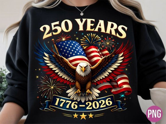 Download 250 Years 1776-2026 Patriotic Eagle USA - Premium Resources